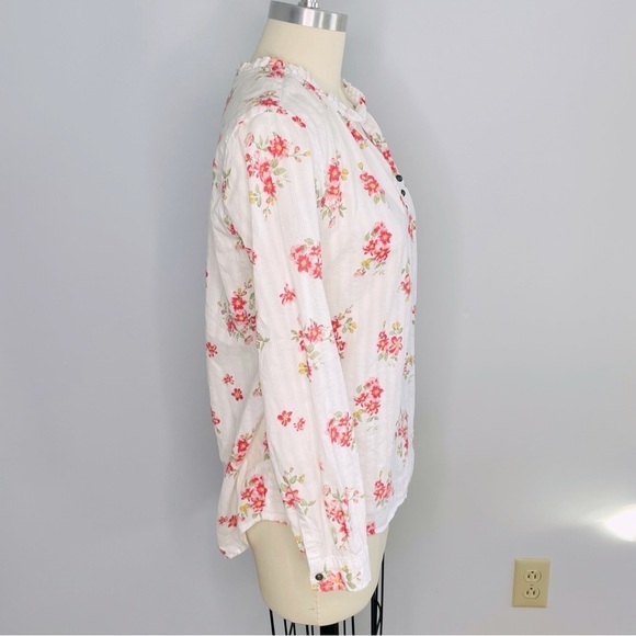 beachlunchlounge Lyzza Floral Print Top- Size Small - Picture 8 of 12